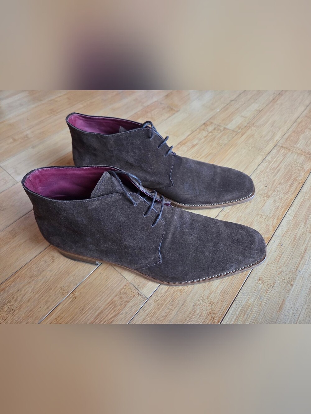 Rider Boot Co. Men's Brown Suede Chukka Boots - Classic Lace-Up